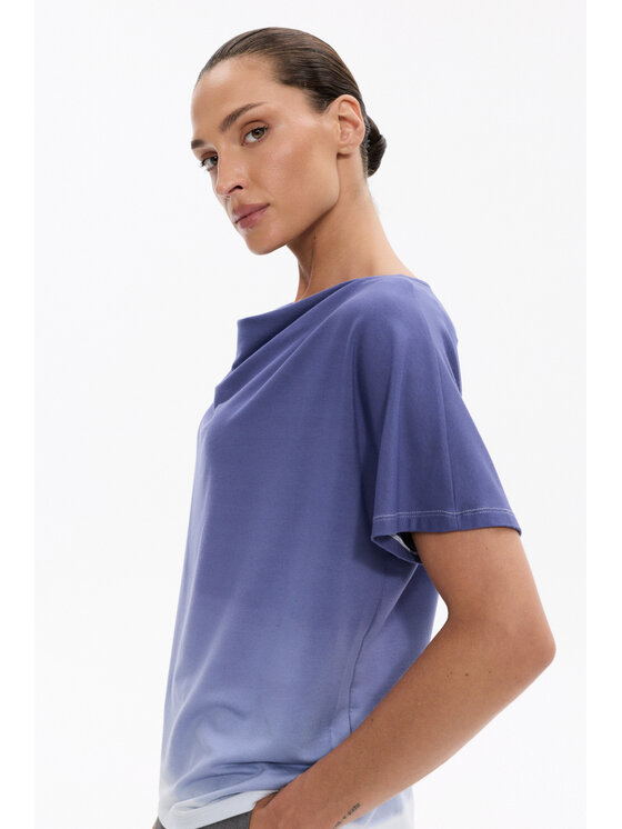 Deni Cler Milano Deni Cler Milano T-Shirt T-DC-T251-F5-20-50-1 Niebieski Regular Fit