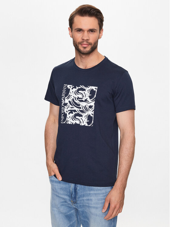 Emporio Armani Underwear Emporio Armani Underwear T-Shirt 211818 3R468 18436 Granatowy Regular Fit
