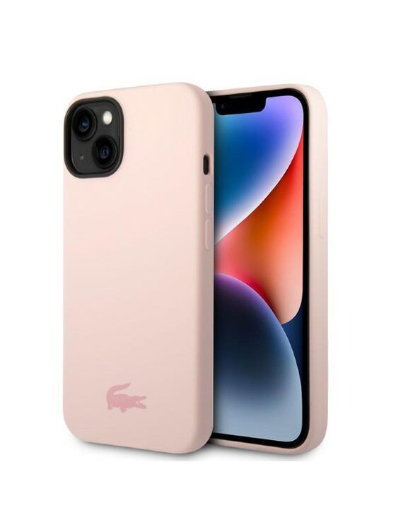 Etui na telefon Lacoste, Różowe, iPhone 14 Plus
