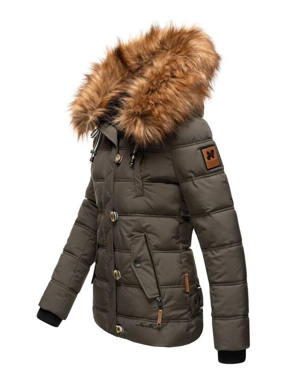 Navahoo Navahoo Kurtka zimowa Zoja Czarny Casual Fit