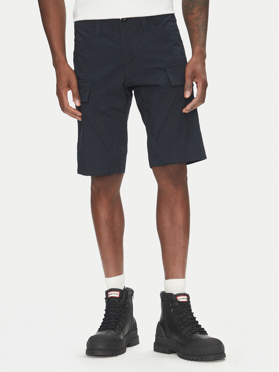 G-Star Raw G-Star Raw Šortky z materiálu 3D Cargo D26222-D308 Tmavomodrá Regular Fit