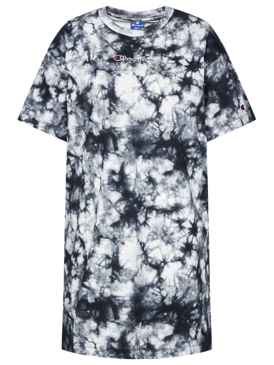 Champion Champion Повсякденна сукня Tie Dye Digital Print 113942 Чорний Custom Fit