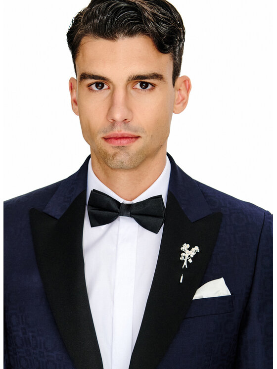 Pako Lorente Pako Lorente Marynarka P26SP-3S-003 Granatowy Slim Fit