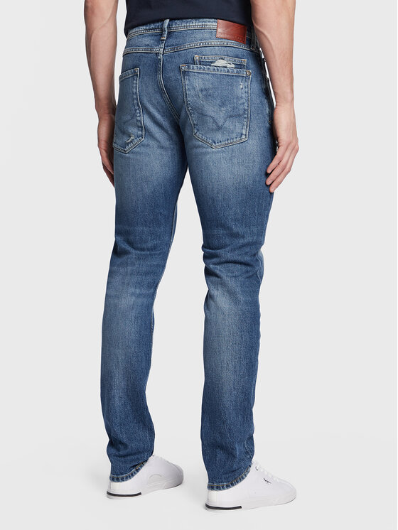 Pepe Jeans Pepe Jeans Traperice Stanley PM206816 Tamnoplava Tapered Fit