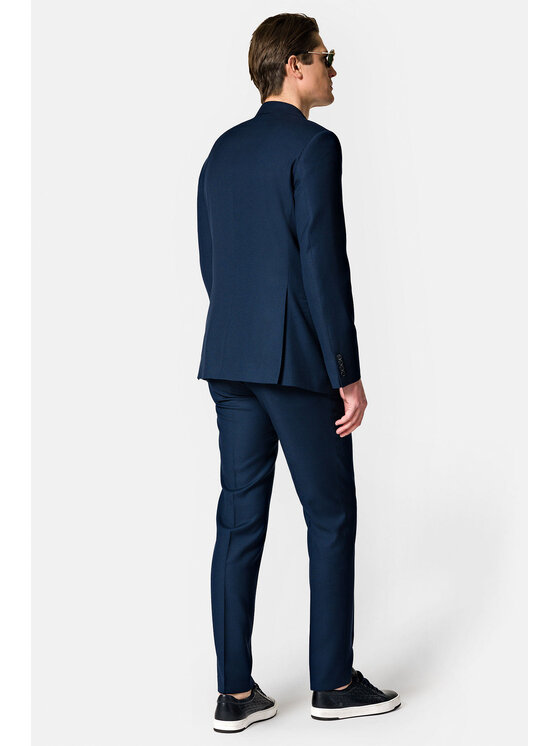 Lancerto Lancerto Garnitur Miami GA073123000004 Granatowy Slim Fit