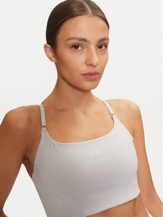 4F 4F Sportski grudnjak 4FWAW24USBAF143 Siva