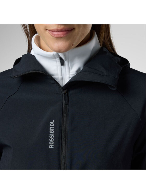 Rossignol Rossignol Kurtka outdoor W Venon Wind Hoodie Jacket Czarny Slim Fit