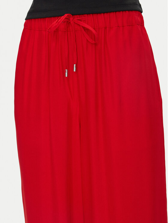 Calvin Klein Calvin Klein Spodnie materiałowe LV044B932G Czerwony Wide Leg
