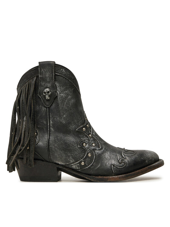 NEW ROCK Kovbojské topánky M-WSTM003-S1 Čierna