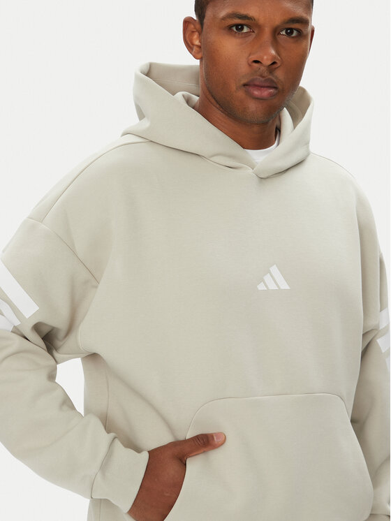 adidas adidas Majica dugih rukava Future Icons 3-Stripes JW7099 Bež Regular Fit