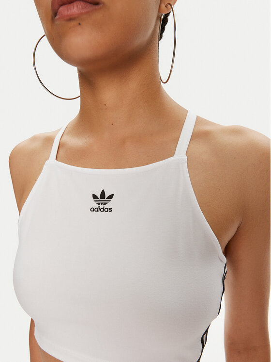 adidas adidas Top adicolor 3-Stripes IN8377 Biały Slim Fit