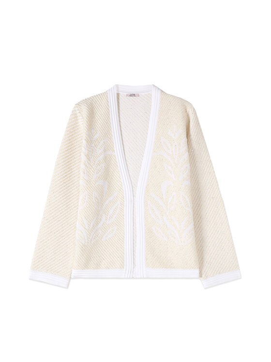 Oltre Oltre Maglione M427J005680N011 Bianco Regular Fit