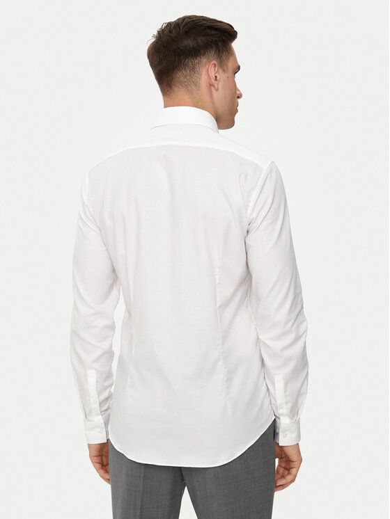 Calvin Klein Calvin Klein Πουκάμισο K10K113164 Λευκό Slim Fit