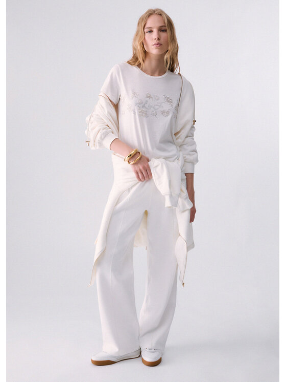 Liu Jo Liu Jo Pantaloni di tessuto TF6213J395810701 Bianco Regular Fit