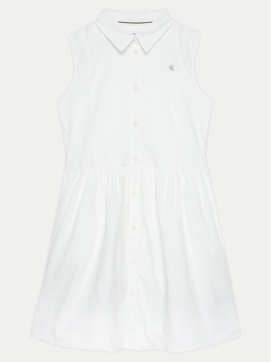 Calvin Klein Jeans Calvin Klein Jeans Vestito chemisier IG0IG02477 Bianco Regular Fit