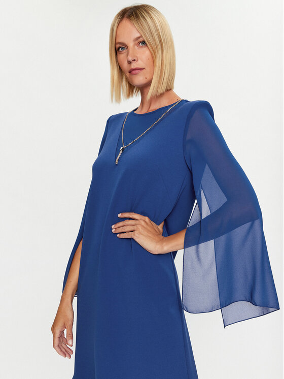 Rinascimento Rinascimento Abito da cocktail CFC0115580003 Blu Regular Fit