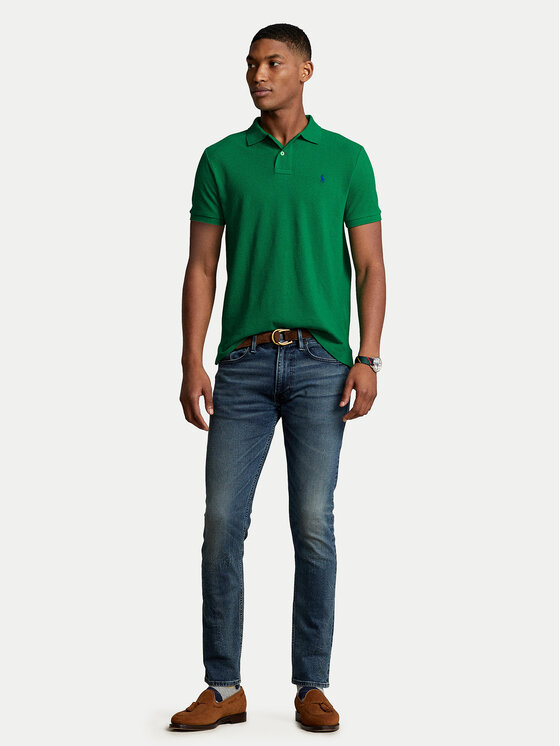 Polo Ralph Lauren Polo Ralph Lauren Polo marškinėliai 710795080019 Žalia Slim Fit
