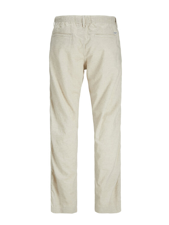 Jack & Jones Jack & Jones Medžiaginės kelnės Kane 12274977 Smėlio Relaxed Fit