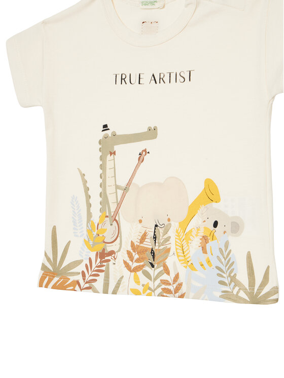 United Colors Of Benetton United Colors Of Benetton T-Shirt 3I1XA105R Beige Boxy Fit