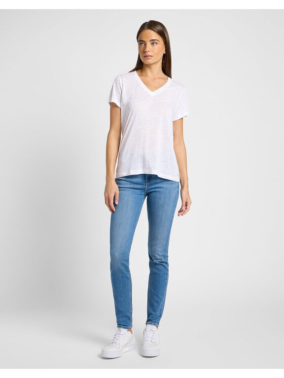 Lee Lee Jeansy SCARLETT HIGH Niebieski Slim Fit