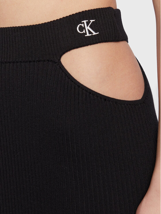 Calvin Klein Jeans Calvin Klein Jeans Пола тип молив J20J220466 Черен Slim Fit