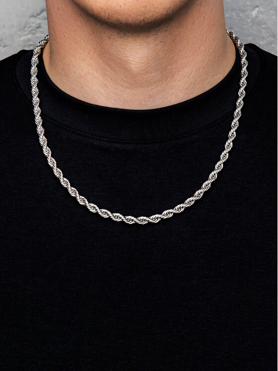 ICED STUFF ICED STUFF Ланцюжок Rope Біле золото