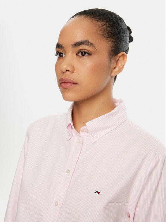 Tommy Jeans Tommy Jeans Cămașă DW0DW19890 Roz Regular Fit