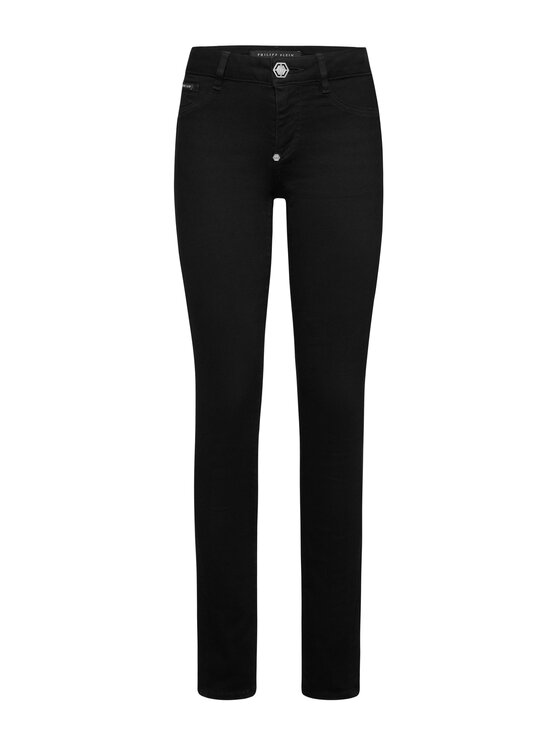 PHILIPP PLEIN PHILIPP PLEIN Jegginsy 22291 Czarny Jegging Fit