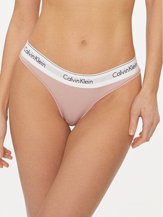 Calvin Klein Underwear Stringi 0000F3786E Rozā