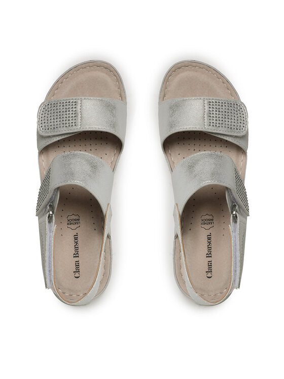 Clara Barson Clara Barson Sandale WS040801-01 Srebrna