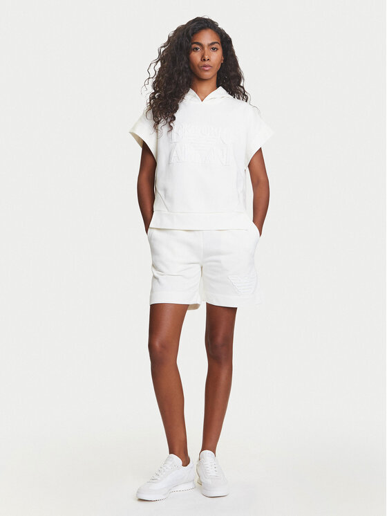 Emporio Armani Emporio Armani Jopa EW000775 AF12186 U1131 Bela Loose Fit