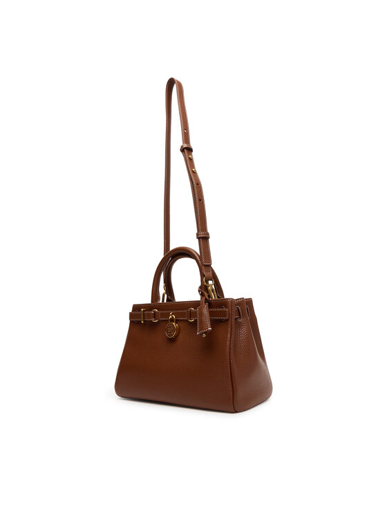 Tommy Hilfiger Tommy Hilfiger Ročna torba American Icon Mini Tote Leather AW0AW17926 Rjava