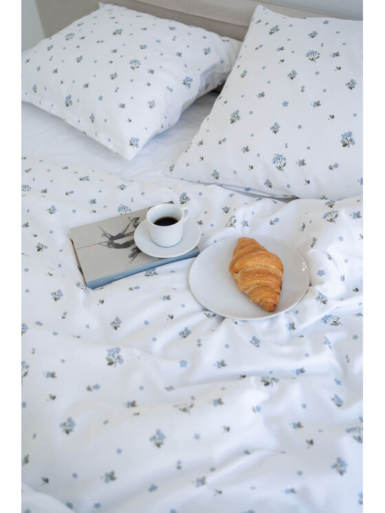White pocket White pocket Komplet pościeli we wzory Biały