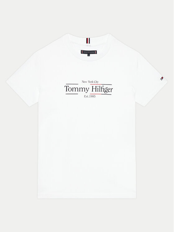 Tommy Hilfiger T-krekls Icon Print KB0KB09158 Balts Regular Fit