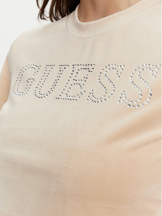 Guess Guess Μπλουζάκι V3BI01 K0232 Μπεζ Regular Fit