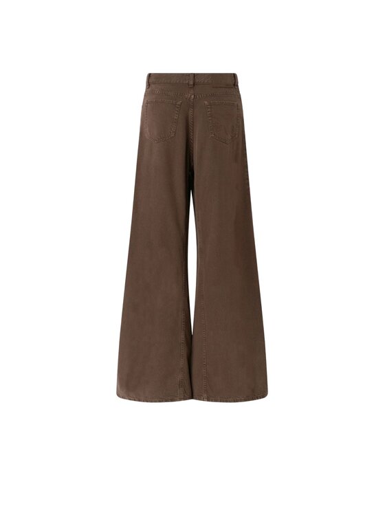 PINKO PINKO Jeansy WINONA WIDE LEG BULL SLEGATO Hnědá Regular Fit