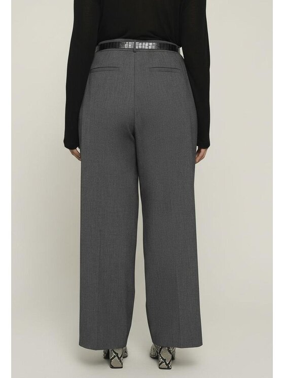 Fiorella Rubino Fiorella Rubino Pantaloni di tessuto P005T105136N013 Grigio Regular Fit