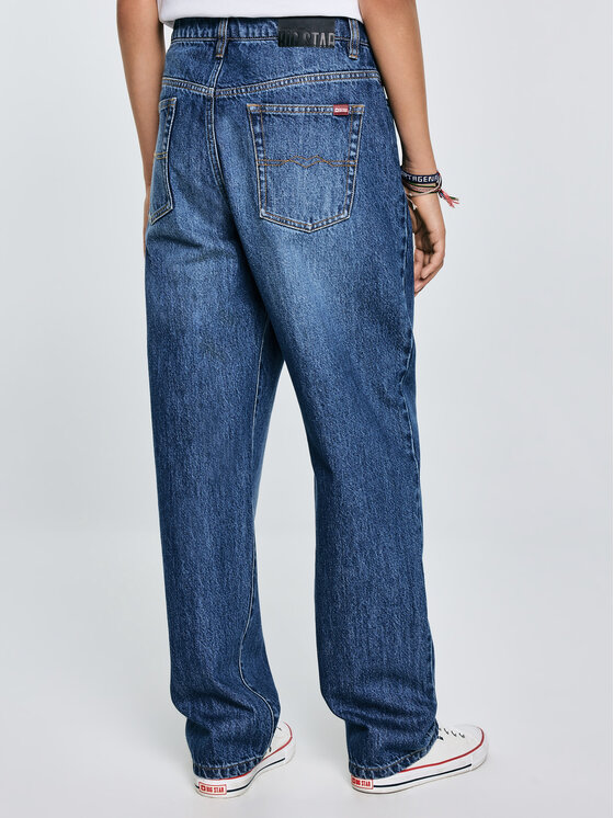 BIG STAR BIG STAR Jeansy ZACKY Granatowy Loose Fit