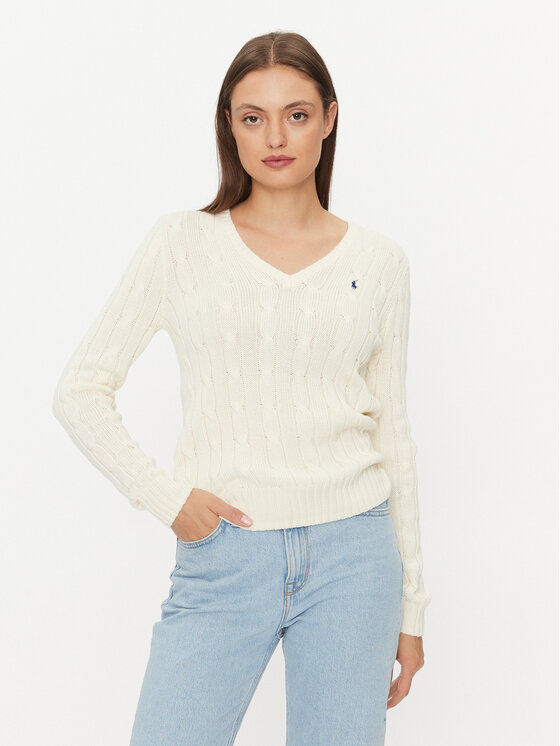 Polo Ralph Lauren Polo Ralph Lauren Pullover 211891641009 Écru Regular Fit