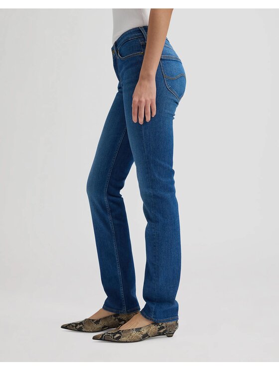 Lee Lee Jeansy MARION Niebieski Straight Fit