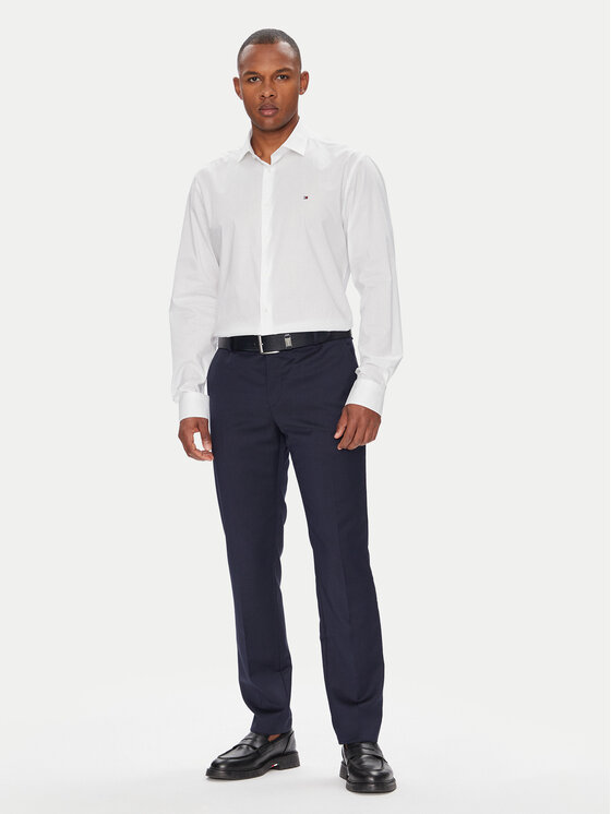 Tommy Hilfiger Tommy Hilfiger Koszula MW0MW38347 Biały Slim Fit