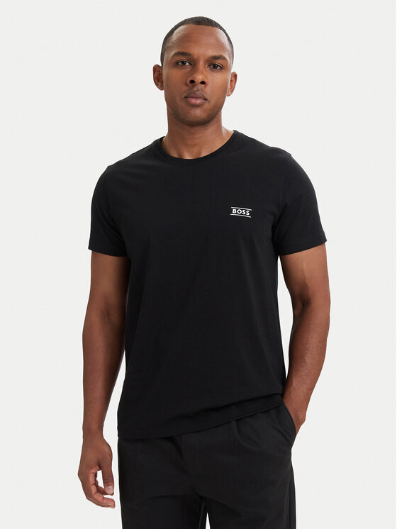 BOSS Tricou 50565324 Negru Regular Fit