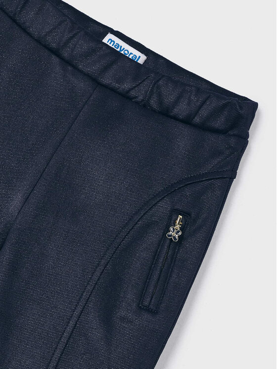 Mayoral Mayoral Pantaloni di tessuto 4.502 Blu scuro Regular Fit