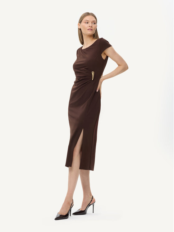 KMX KMX Sukienka wieczorowa 925040005 Brązowy Fitted Fit