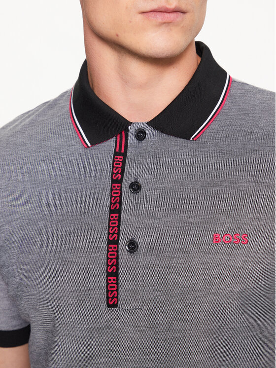 BOSS Boss Polo marškinėliai 50469391 Juoda Slim Fit