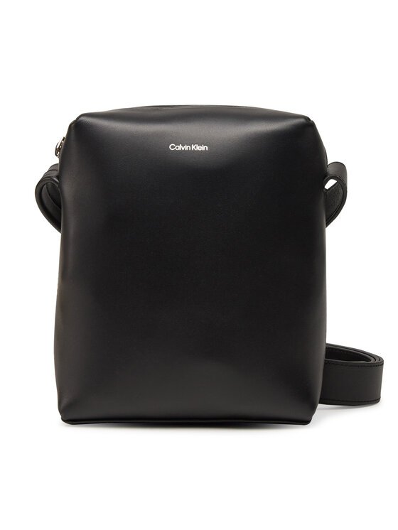 Calvin Klein Ľadvinka Ck Premium Leather Reporter S K50K512887 Čierna