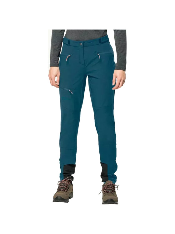 Jack Wolfskin Jack Wolfskin Spodnie dresowe Jack Wolfskin Salmaster Pants W Niebieski Regular Fit