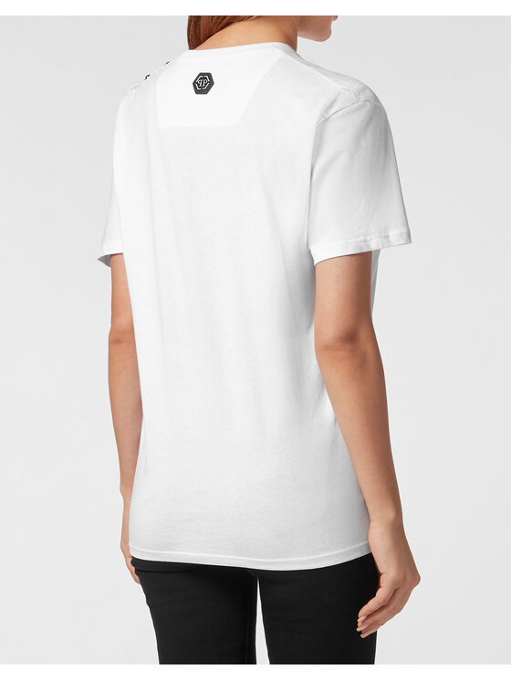 PHILIPP PLEIN PHILIPP PLEIN T-Shirt 14899 Biały Over Fit