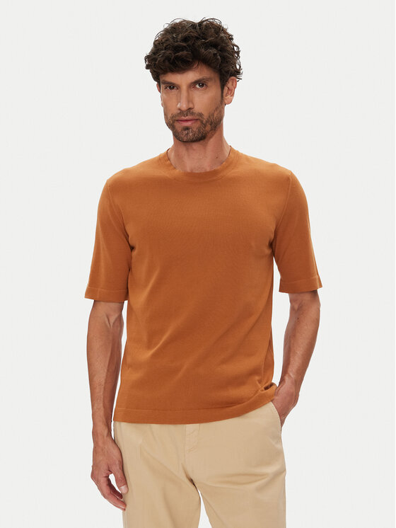 K-Way Tričko Combe K4126SW Hnedá Regular Fit