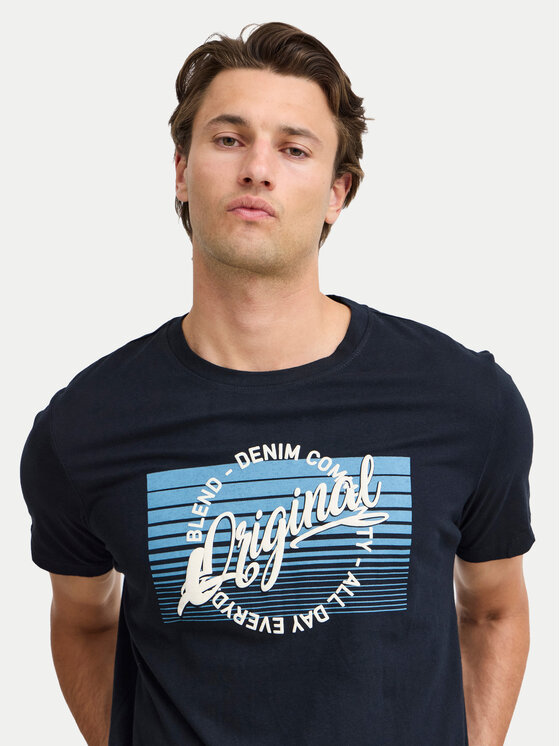 Blend Blend T-Shirt 20717959 Czarny Regular Fit